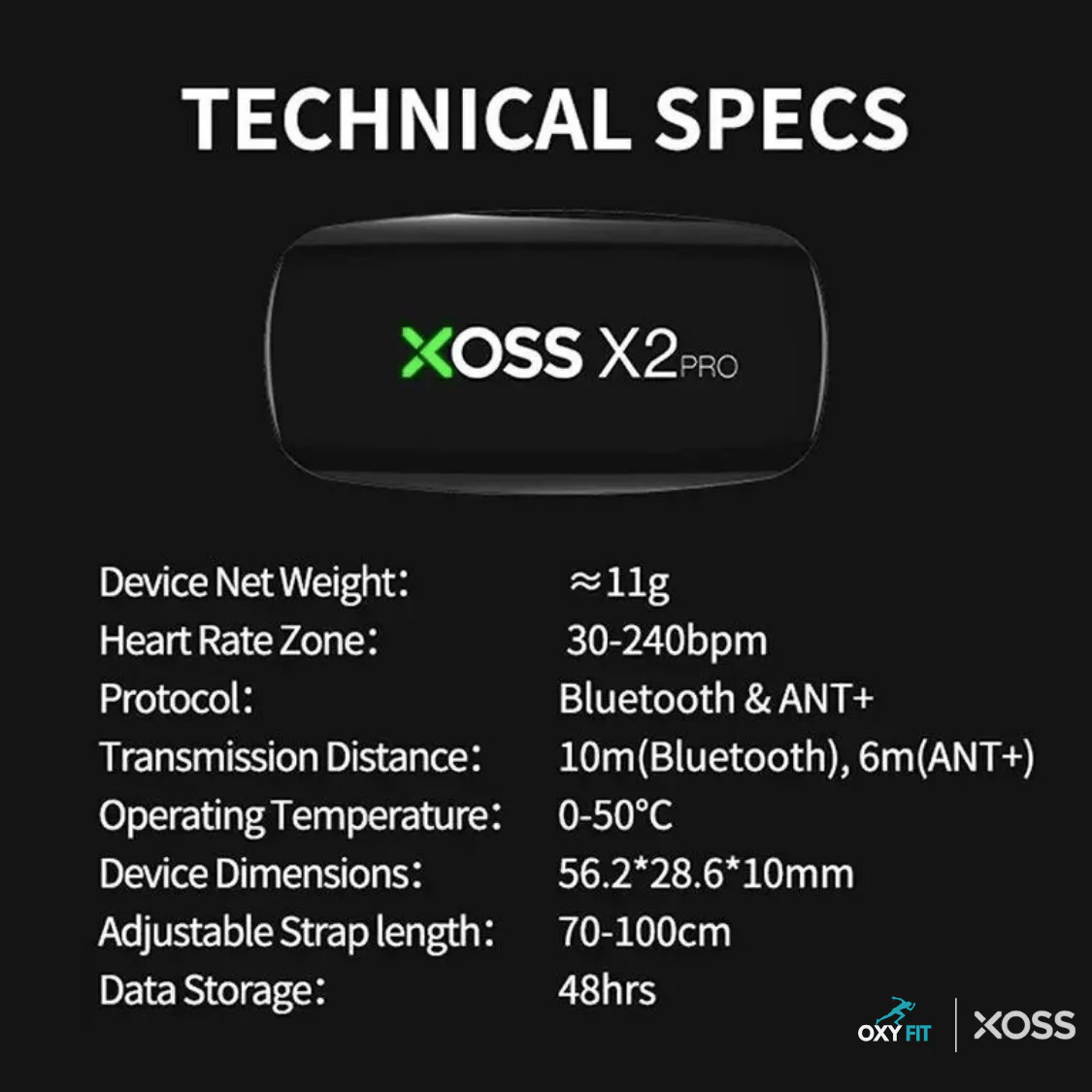 OXYFIT™ X2PRO Heart Rate Monitor by XOSS - Image 7